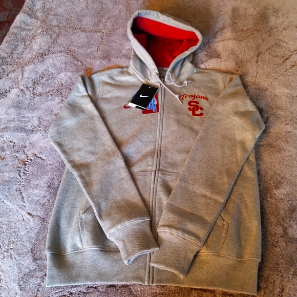 NIKE SC Trojans zip-up hoodie Size L NWT - Picture 2 of 10